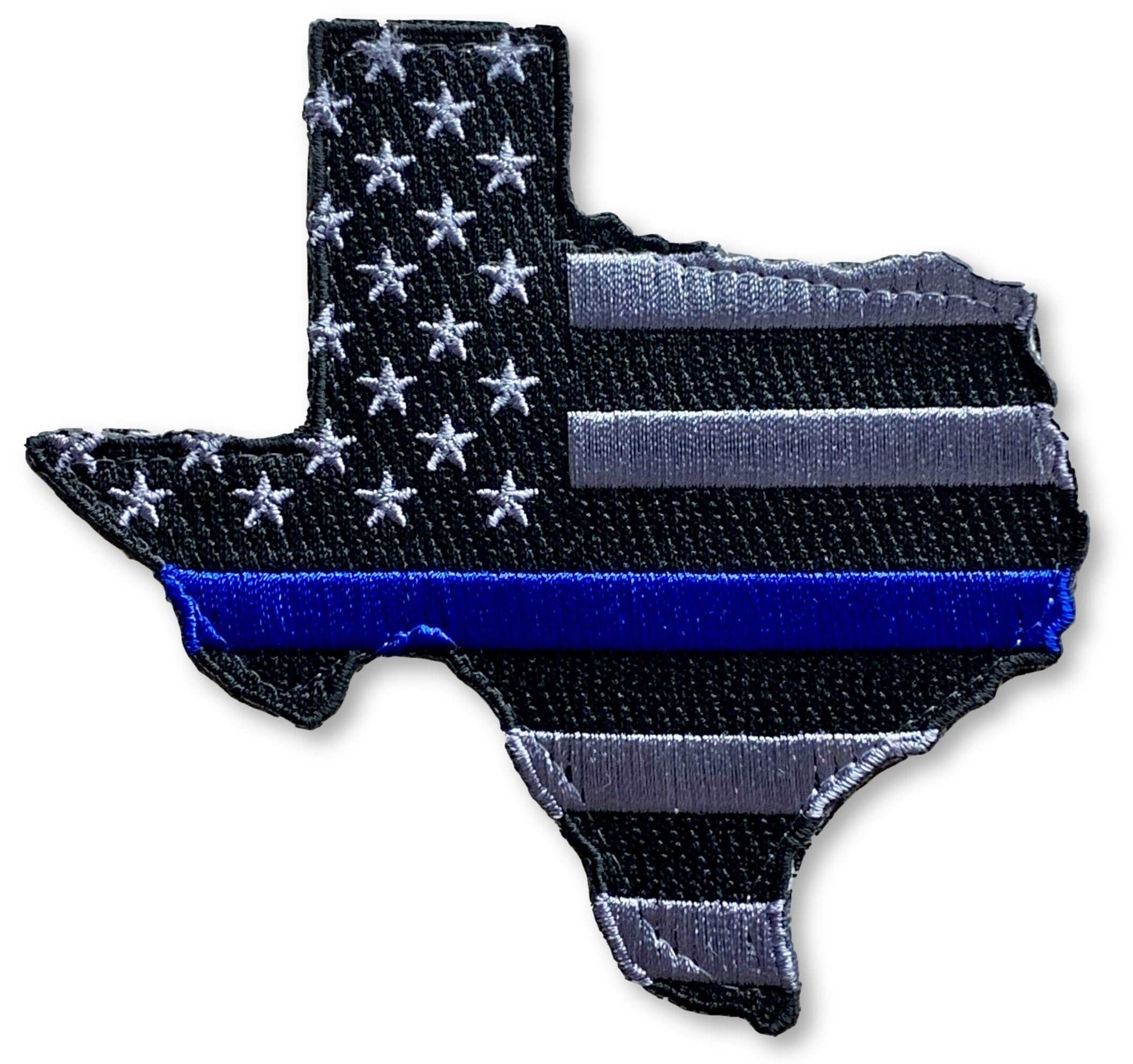 Thin Blue Line Louisiana State Flag Patch, Law Enforcement