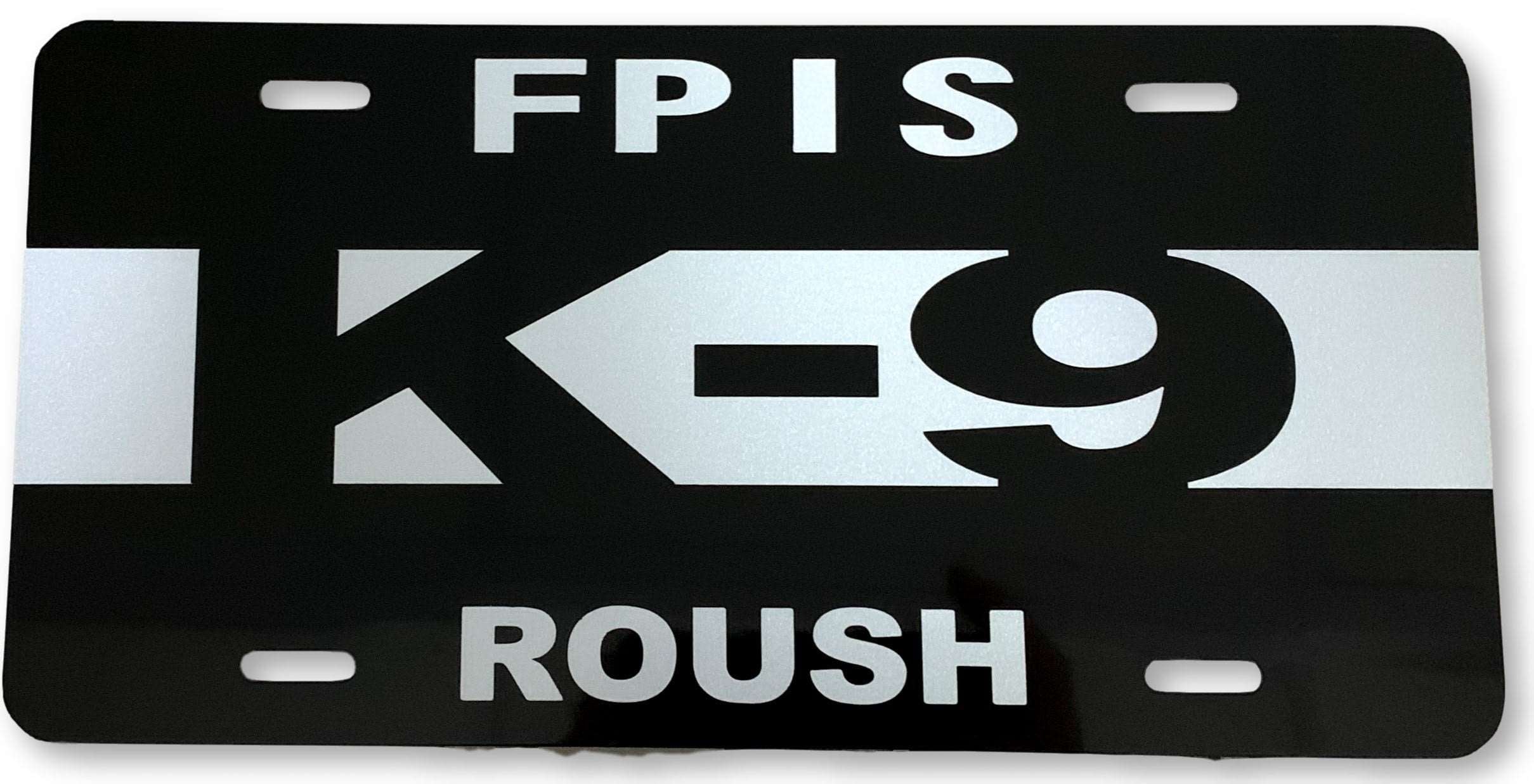 Police k9 shop license plate